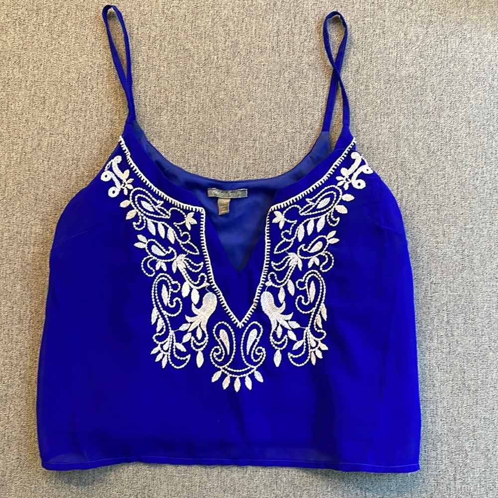 Royal blue crop top